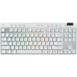 Logitech G Pro X Tkl (US, Kabellos), Tastatur, Weiss