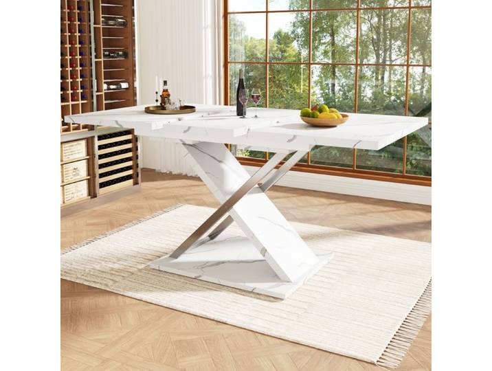 Dimensions 157x75 cm design solide et sécurisé table à manger idéal pour maison salon chambre décoration intérieure