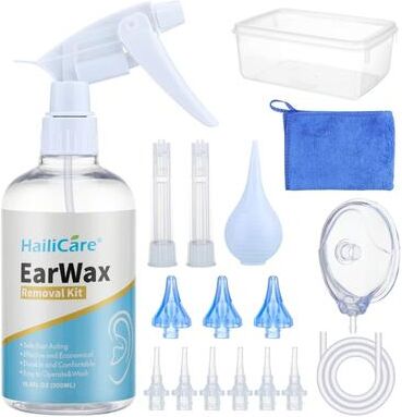 Inspired Finds Manual Ear Irrigation Cleaning Kit With Water Flushing System 16.9 Us Fl Oz