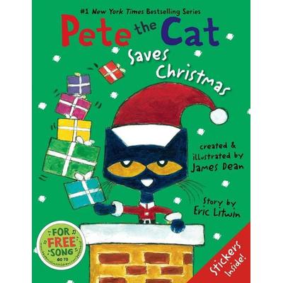 Pete the Cat Saves Christmas, Gebundene Ausgabe von Eric Litwin,Kimberly Dean, HarperCollins, 978-0-06-211062-6