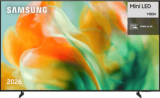 TV Mini LED 85" - Samsung TU85M80HAUXXC, UHD 4K, NQ4 AI Gen2 Processor, Smart TV, Full AI, Negro