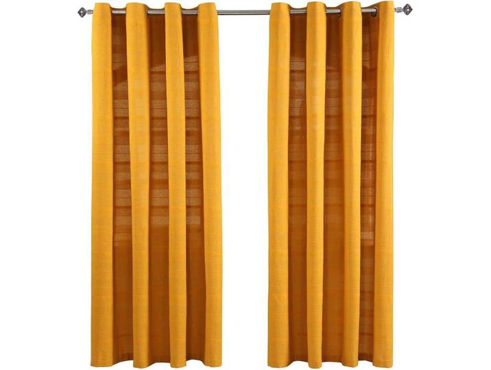ÖSENVORHANG Rajput blickdicht 2er-Set, 167/182 cm