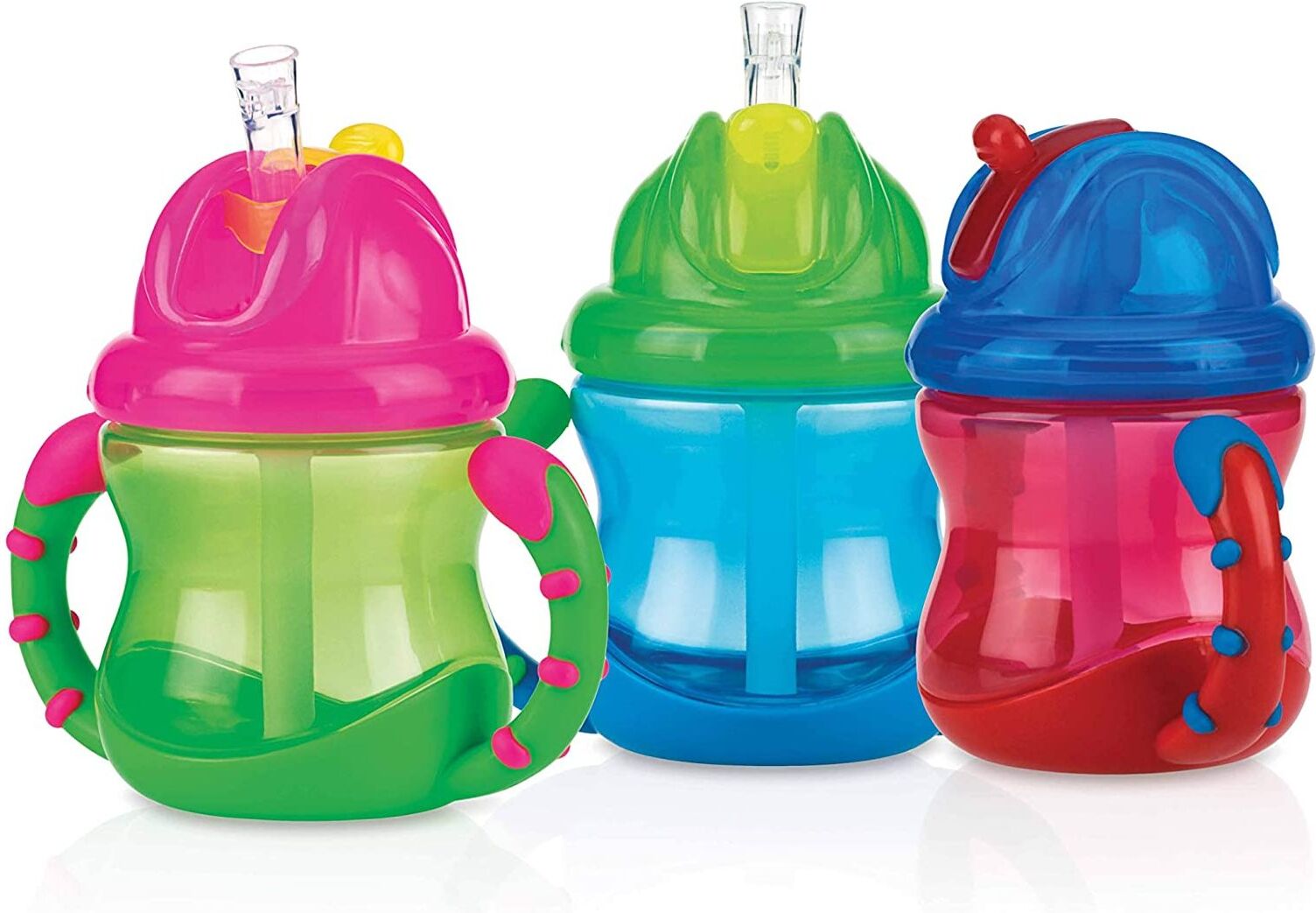 Bicchiere bimbo Nuby NV0404002 FLIP IT con cannuccia Assortito