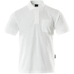 MASCOT Borneo Polo-Shirt mit Brusttasche CROSSOVER Weiß XS - 00783-260-06-XS - Weiß