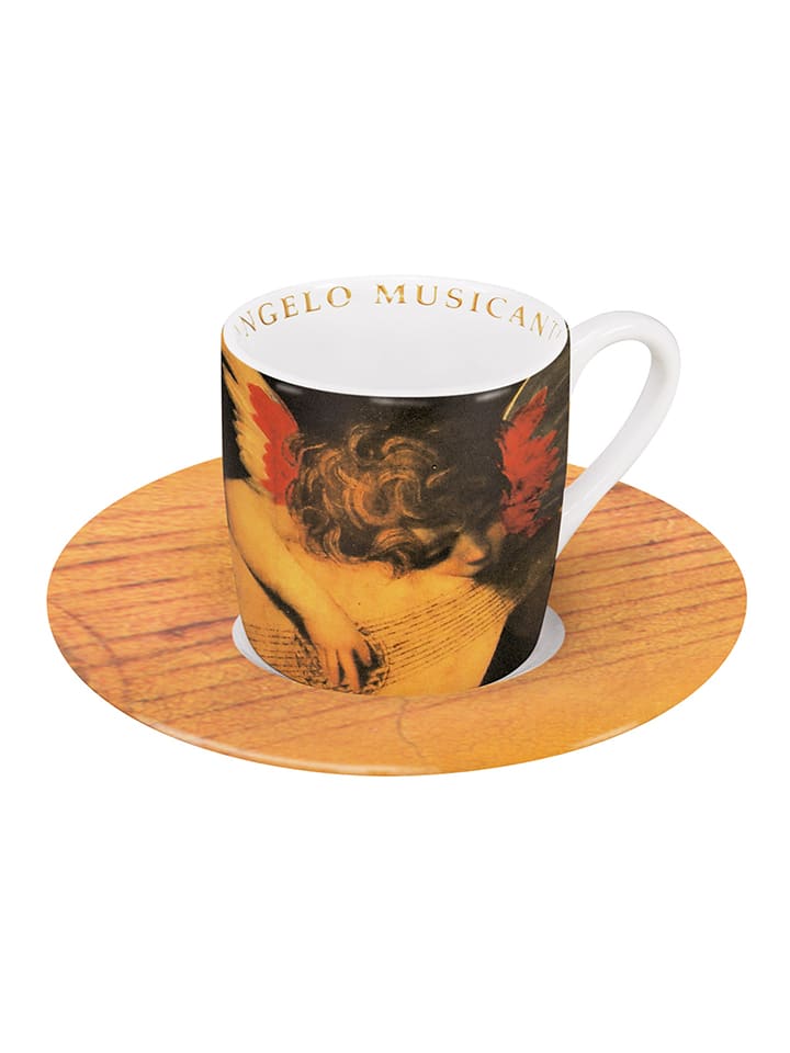 Könitz Tasse "Angelo Musicante" in Hellbraun/ Schwarz - 85 ml - onesize
