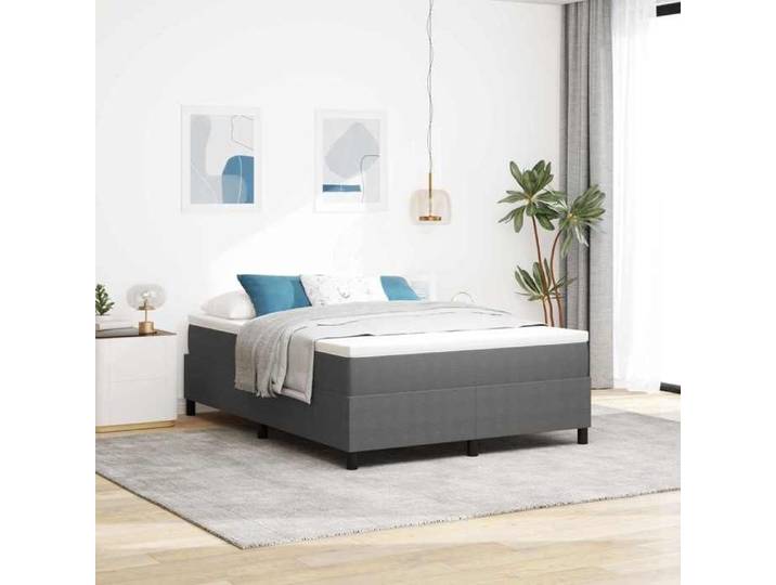 Cadre de lit plateforme Gris clair 140 x 190 cm 3337407