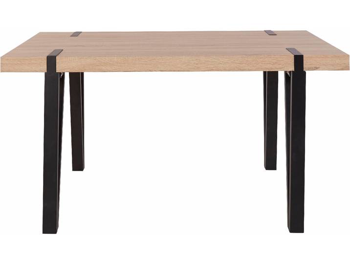 Esstisch GOODPRODUCT Sanchez , braun (eiche, optik, schwarz), B:150cm H:76cm T:90cm, Tische, Esstisch, Breite 150 cm
