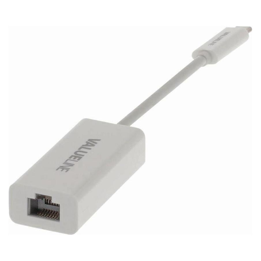 Nedis Adapterkabel USB Typ C Typ C Stecker - RJ45 (8 Stück) (USB 3.1, USB-C, USB-C 3.2 Gen 1, RJ45 (1x)) (CCGB64950WT02)