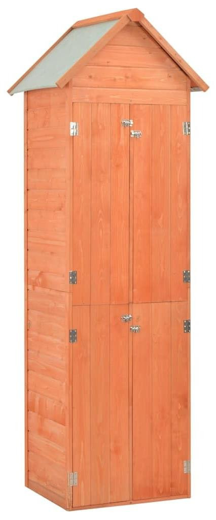 Selius Tuinhuis Hout Compact met Waterdicht Polyester Dak, H 213 x B 71 x D 60 cm