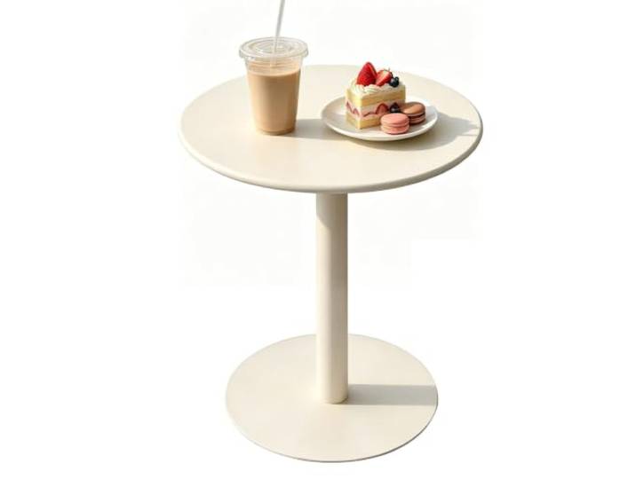 Gaommini Terrassen-Esstisch aus Metall, runder Bistrotisch Cocktail-Bar-Tisch für Veranda, Terrasse, Garten und Poolbereich, Couchtisch für Getränke(40x40x72cm)