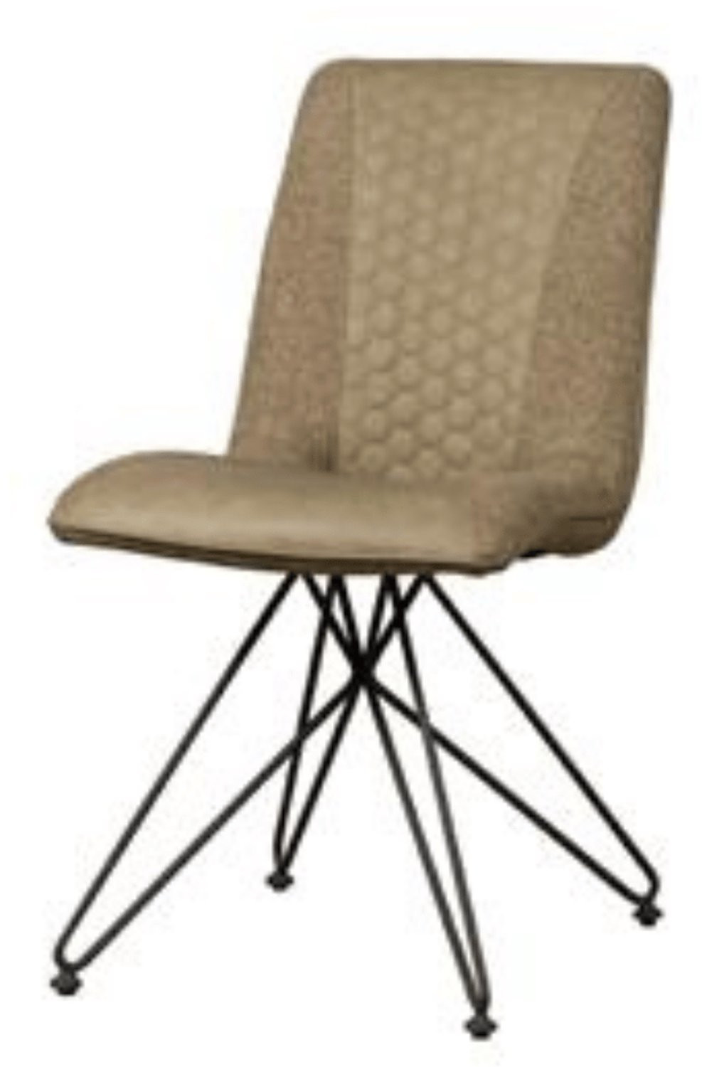 Tower Living Stoel Capri Vintage Bruin met Linen Bruin