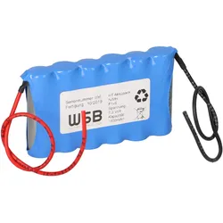 Notleuchten-Akku 7,2V 2100mAh NiMH 4/5A F1x6 – 20cm Kabel – Beghelli 415260000