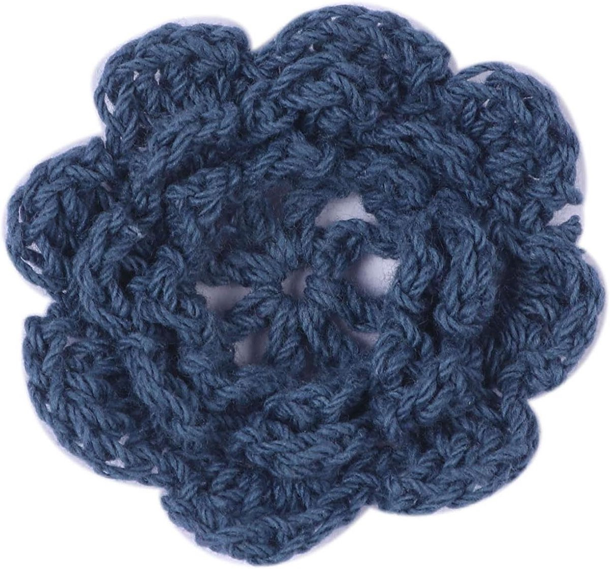 20 stuks Haak Bloemen Knutseldecoraties Marineblauw