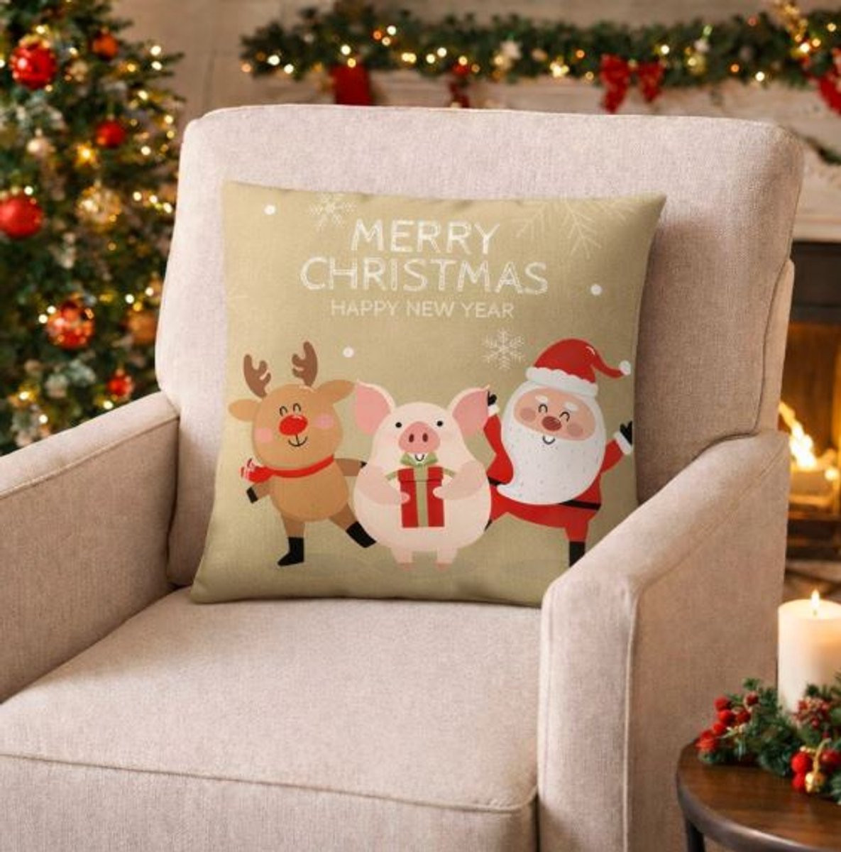 Cozy Christmas Friends Collection Kussenhoes 45 x 45 cm