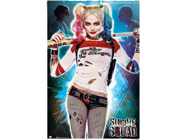 Poster REINDERS Suicide Squad - Harley Quinn , bunt (farbe bild(er): bunt), B:61cm H:91,5cm T:0,1cm, Papier, Bilder, Poster