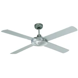 Lucci Deckenventilator Futura Chrom 132 cm mit Wandschalter 132