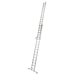 Krause Schiebeleiter »MONTO Fabilo« 2x 18 Sprossen grau, 125x525 cm