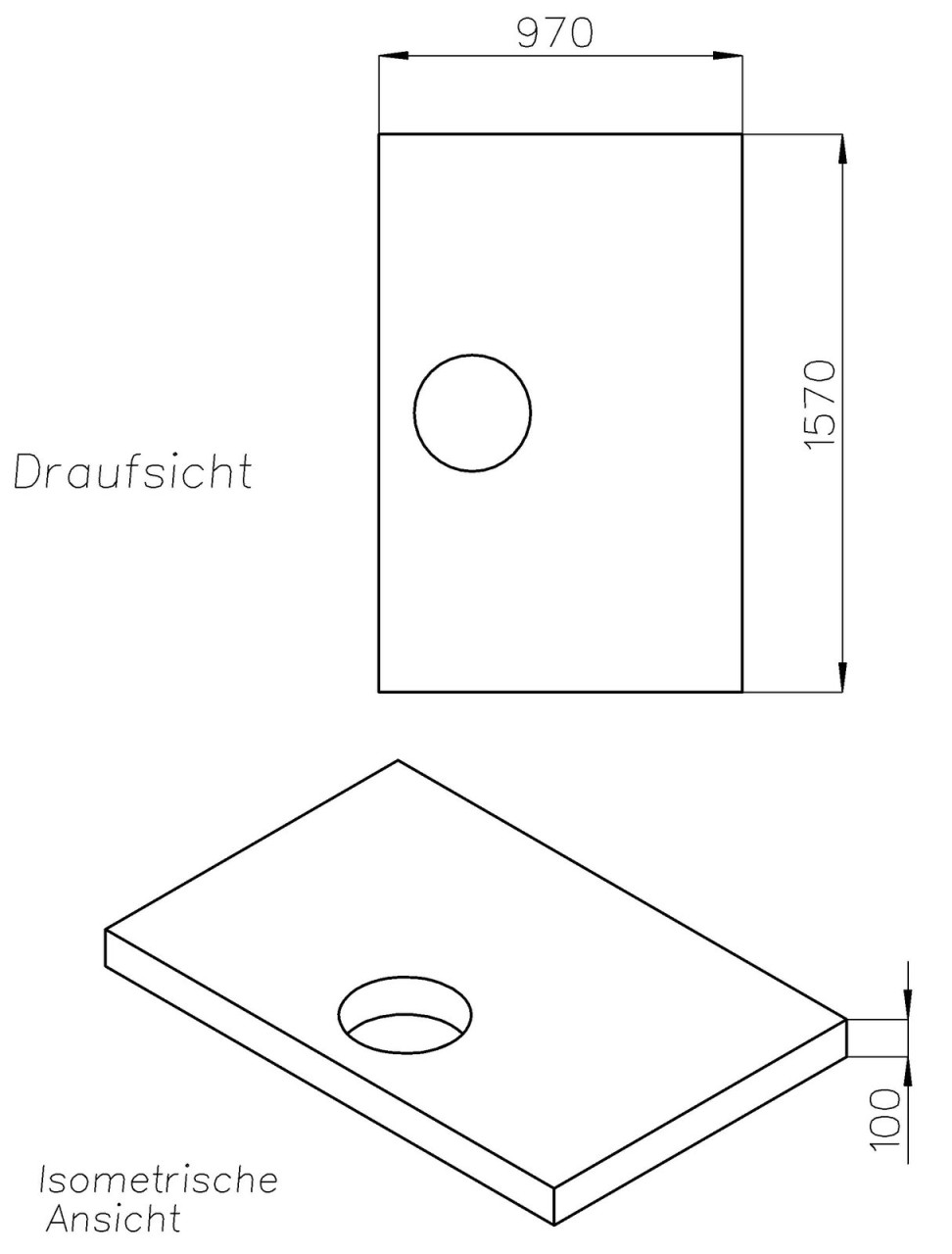 Neuesbad Wannenträger für Hüppe EasyStep 1600x1000x30 SD22538