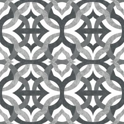 Roommates Waverly Grey & White Tipton Peel and Stick Wallpaper