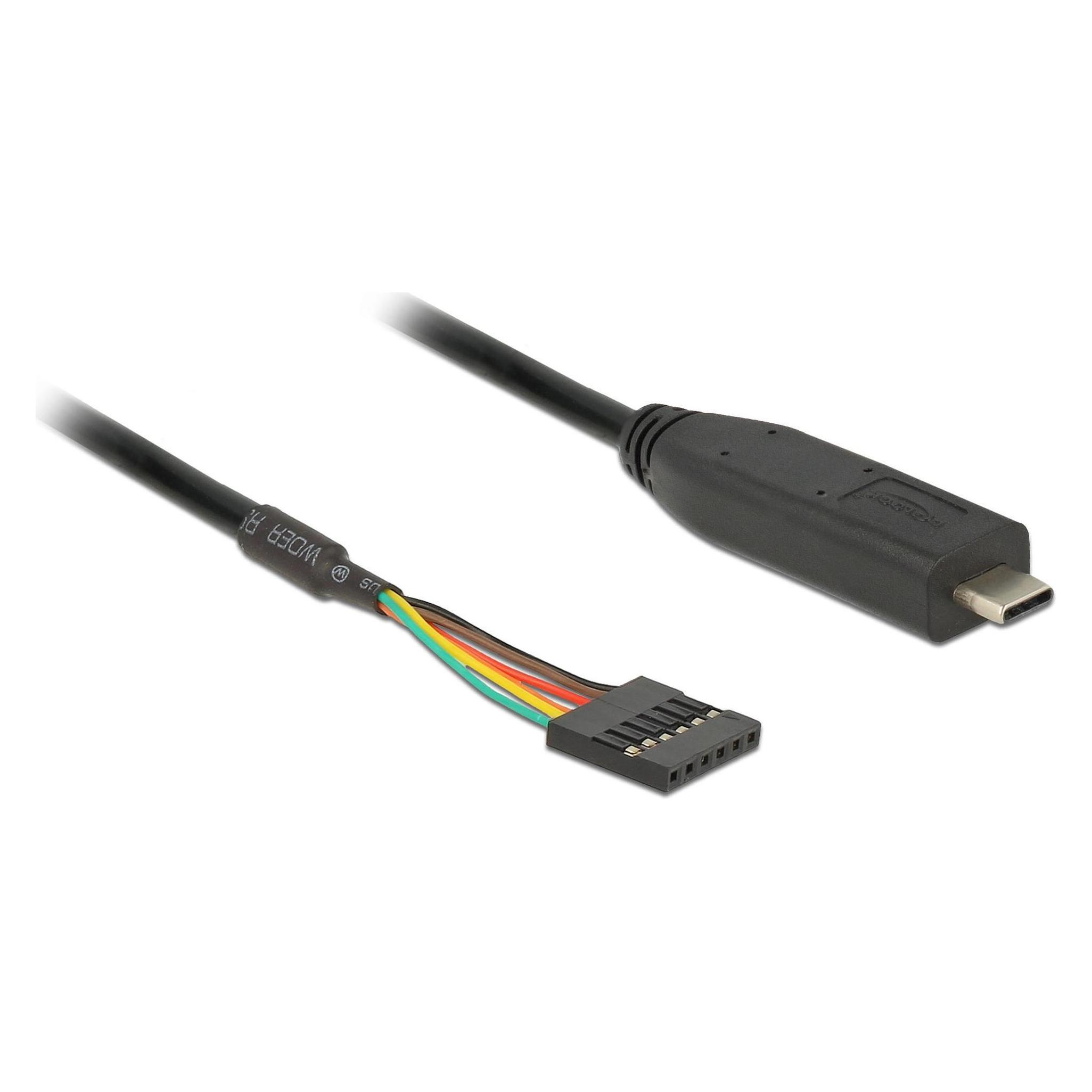 Delock Konverter USB2.0 TypC-Stecker-6TTL (63947)