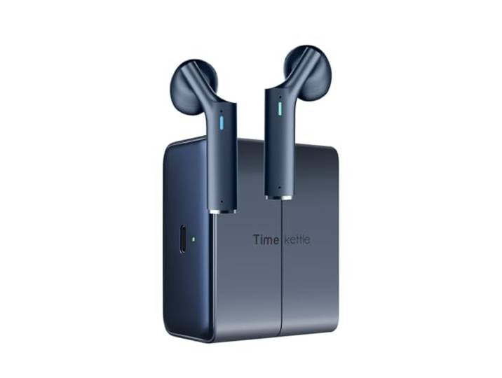Timekettle W4 Al Übersetzer Kopfhörer, Bidirektionale Simultanübersetzung, Übersetzungsgerät, Knochenstimmensensor für Klarheit, Kompatibel mit iOS & Android, Geschützte Privatsphäre nach DSGVO