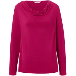Tchibo - Blusenshirt mit Wasserfallausschnitt - Damen - Gr. XL - rot