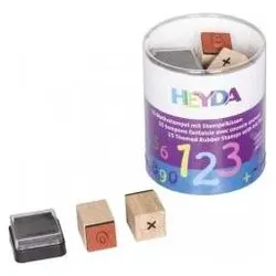 6x Heyda, Stempel, Zahlen