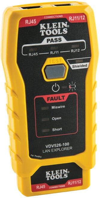 Klein Tools Testeur de câble réseau LAN Explorer® Remote RJ11 RJ12 RJ45 (VDV526100EU)