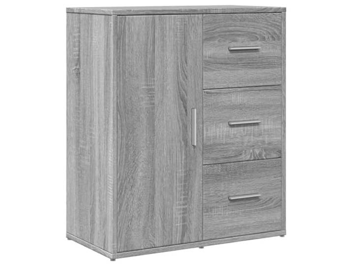 HKTMGDNG Sideboard Grau Sonoma 60x31x70 cm Beistellschrank Kommode Vielseitiger Mehrzweckschrank für Flur, Büro und Essbereich mit robuster Ablagefläche sowie pflegeleichter Oberfläche.