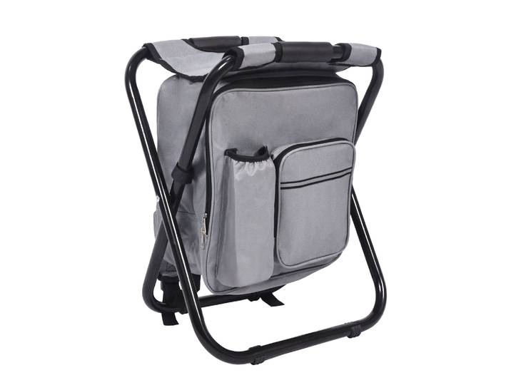 Campinghocker klappbar mit Tasche grau