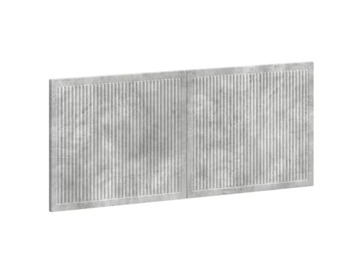 Makastle Kopfteil Betongrau Holzwerkstoff 120x50 cm Wandmontage