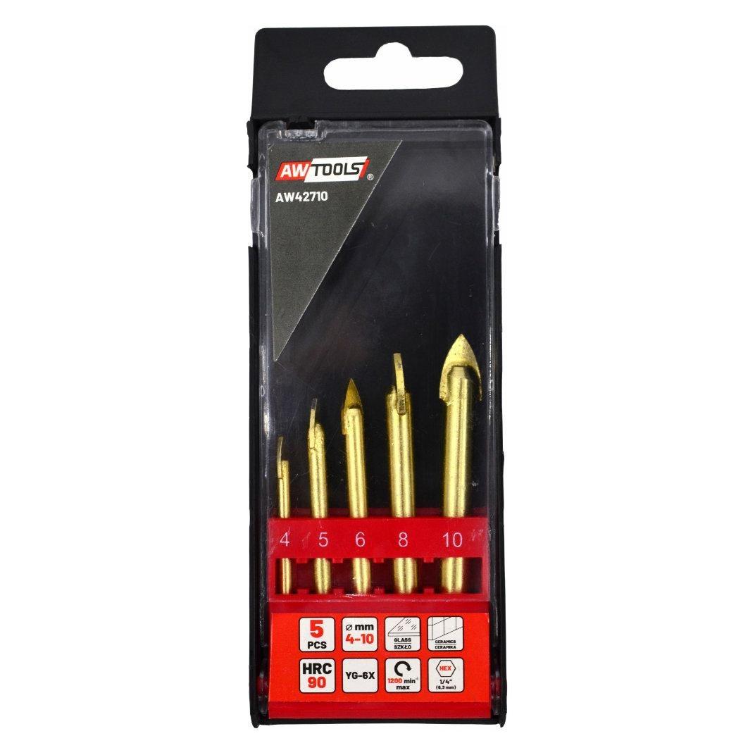 AW Tools AW-Tools AWTools AW-BOHRERSATZ FÜR GLAS und 4-10MM KERAMIK 5-tlg. AW42710 (AW42710)