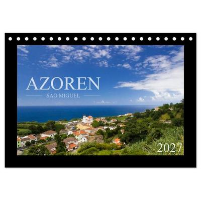 Azoren - São Miguel (Tischkalender 2027 DIN A5 quer), CALVENDO Monatskalender
