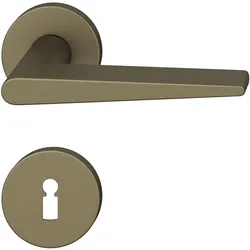FSB, Türgriff + Türgarnitur, Drückergarnitur 12 1005 ASL auf Rosette BB - Aluminium mittelbronzefarbig (Türgriff)