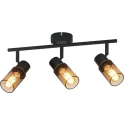 DECKENLEUCHTE Käfig 3-flammig 48/16/21 cm Deckenlampe