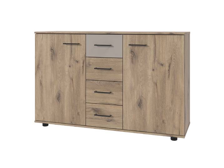 Sideboard Belgrad 130 x 83 x 41cm Holz/Braun