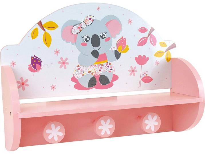 Wandkapstok Fun House Roze Hout MDF (33 x 46 x 15 cm)