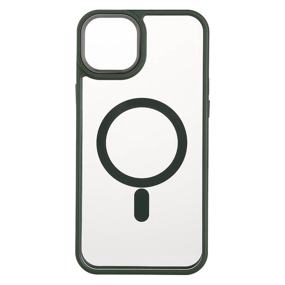Onsala Back Bumper Clear Case MagSerie iPhone 15 Plus Clear Case Grüner Bumper (Apple iPhone 15 Plus) (588638)