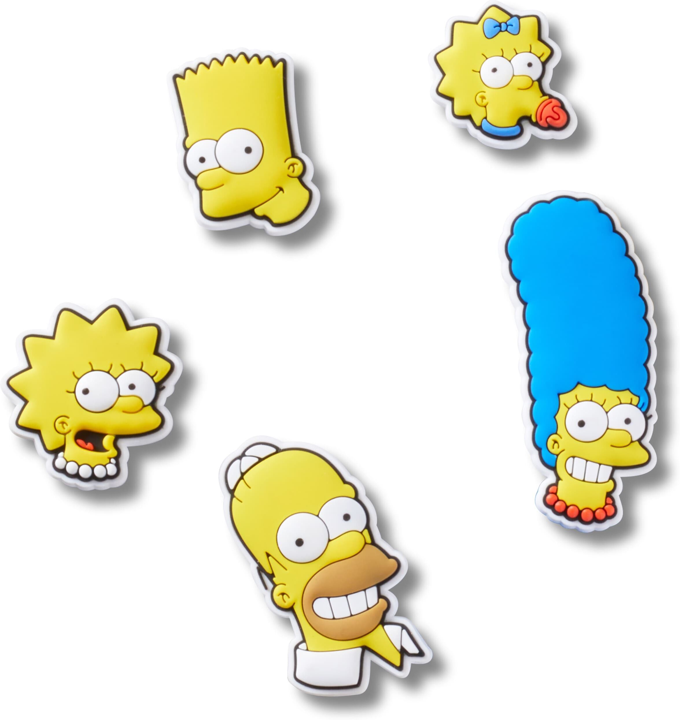 Schuhanstecker CROCS "Jibbitz™ The Simpsons", Jungen, gelb (gelb, blau), PVC, Schuhzubehör Schuhanstecker, Charm, Anstecker für Crocs Schuhe