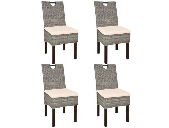 furnicato Esszimmerstuhl Esszimmerstühle aus Kubu-Rattan 46 x 57 x 96 cm natürliche (4 St)