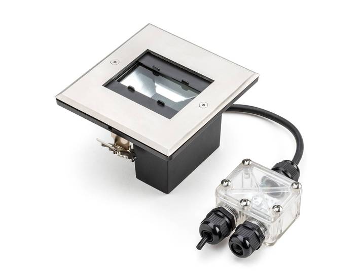 Konstsmide LED-Deckeneinbauspot Recessed Spot, handmade in EU spot, alu / grau / zink, Aluminium, Modern, Einbauleuchte