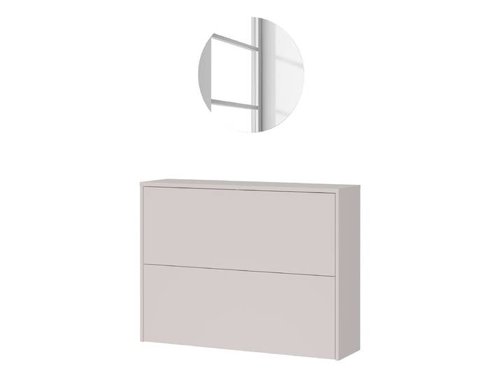 Ensemble de vestiaire Binetto 2 pièces 99 x 27 x 200cm Beige/Cachemire