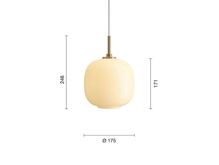 VL45 Radiohus Hängelampe, Ø 18 cm, gelb - Louis Poulsen - Wohnzimmer - Glas