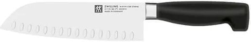 Zwilling J A Henckels Four Star 18cm Hollow Ground Santoku Knife