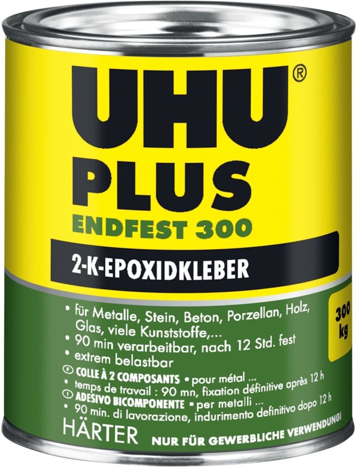 UHU 2-Komponentenepoxidkleber PLUS ENDFEST 300 Dose Härter 740g (45665)