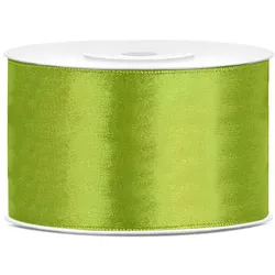 25x Satinband, apfelgrün, 38mm/25m