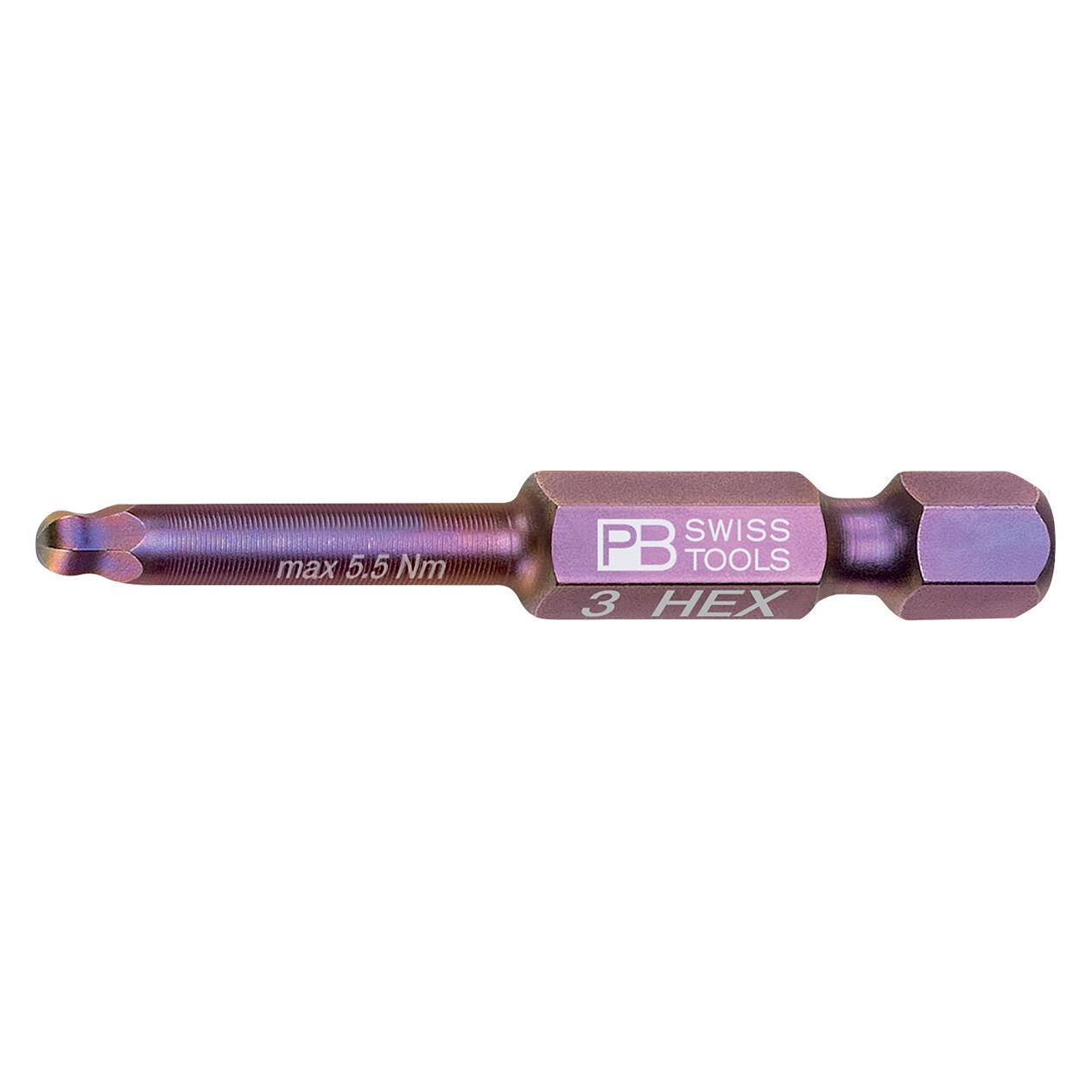 PB Swiss Tools Innensechskant-Bit PB E6.212 Gr.3 (PB E6.212/3-137256.0030)
