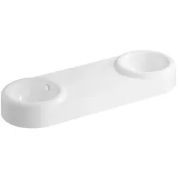 VitrA Liquid Doppelwaschtisch 7313B403-0012 119x39,5x15cm, mit Überlauf, weiß hochglanz VC, ohne Hahnloch