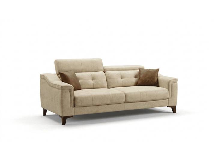 JVmoebel Sofa Zeitloser Dreisitzer Exklusives Textilsofa Bequeme Sitzfläche, 1 Teile, Made in Europa