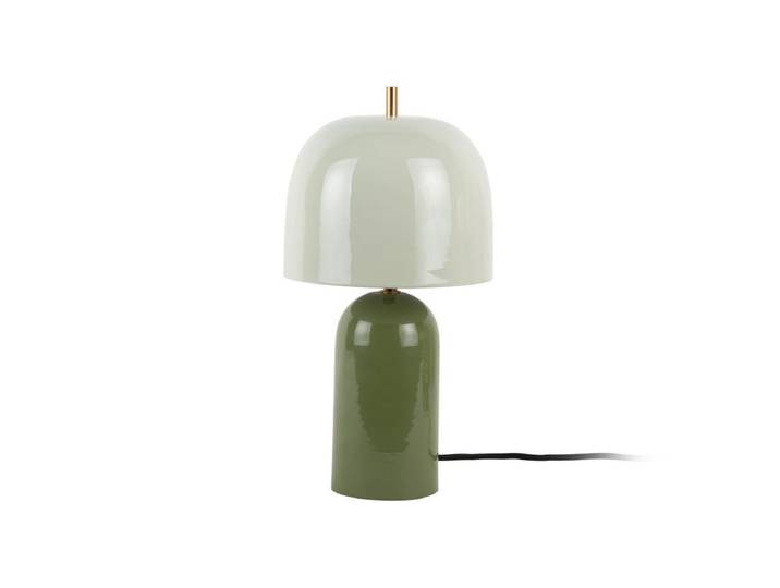 Tischlampe Madrid - Designlampe aus Eisen - Waldgrün & Graugrün - Luxusbetten24